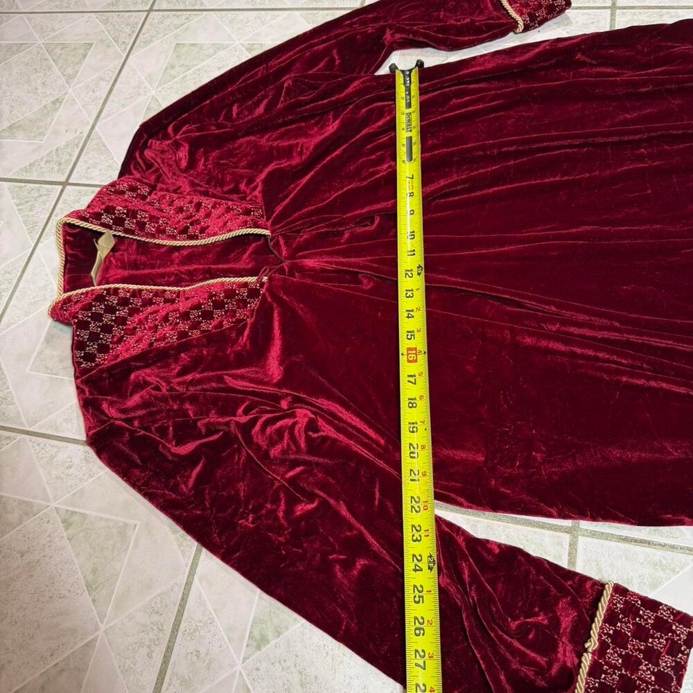 Adonna vtg renaissance‎ robe burgundy - Picture 6 of 7